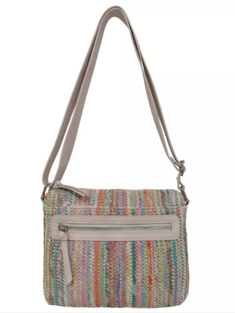 Bueno Of California Straw Top Zip Shoulderbag and Crossbody - Picture 5 of 7